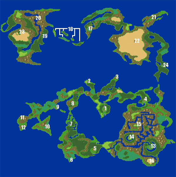 final fantasy pixel remaster world map