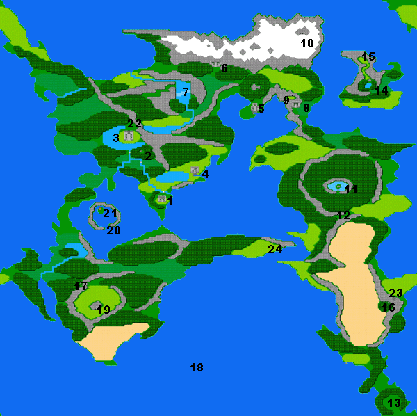 final fantasy nes world map Final Fantasy Ii World Map final fantasy nes world map