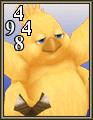 final fantasy viii triple triad chubby chocobo card