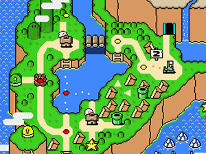 super mario world map Doughnut Plains