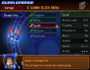 kingdom hearts gummi garage